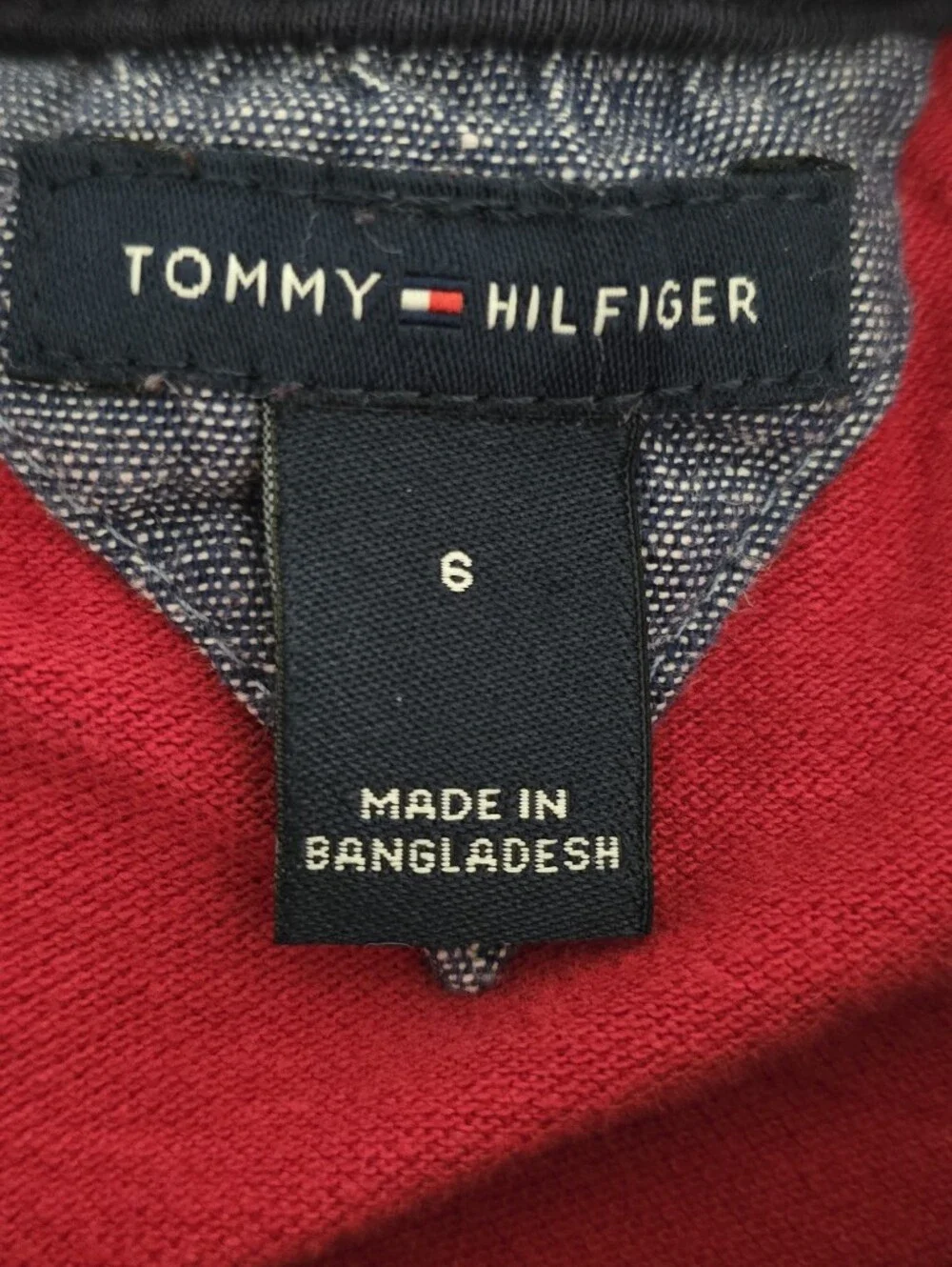 Tommy Hilfiger Kids Red Polo Set with Khaki Shorts